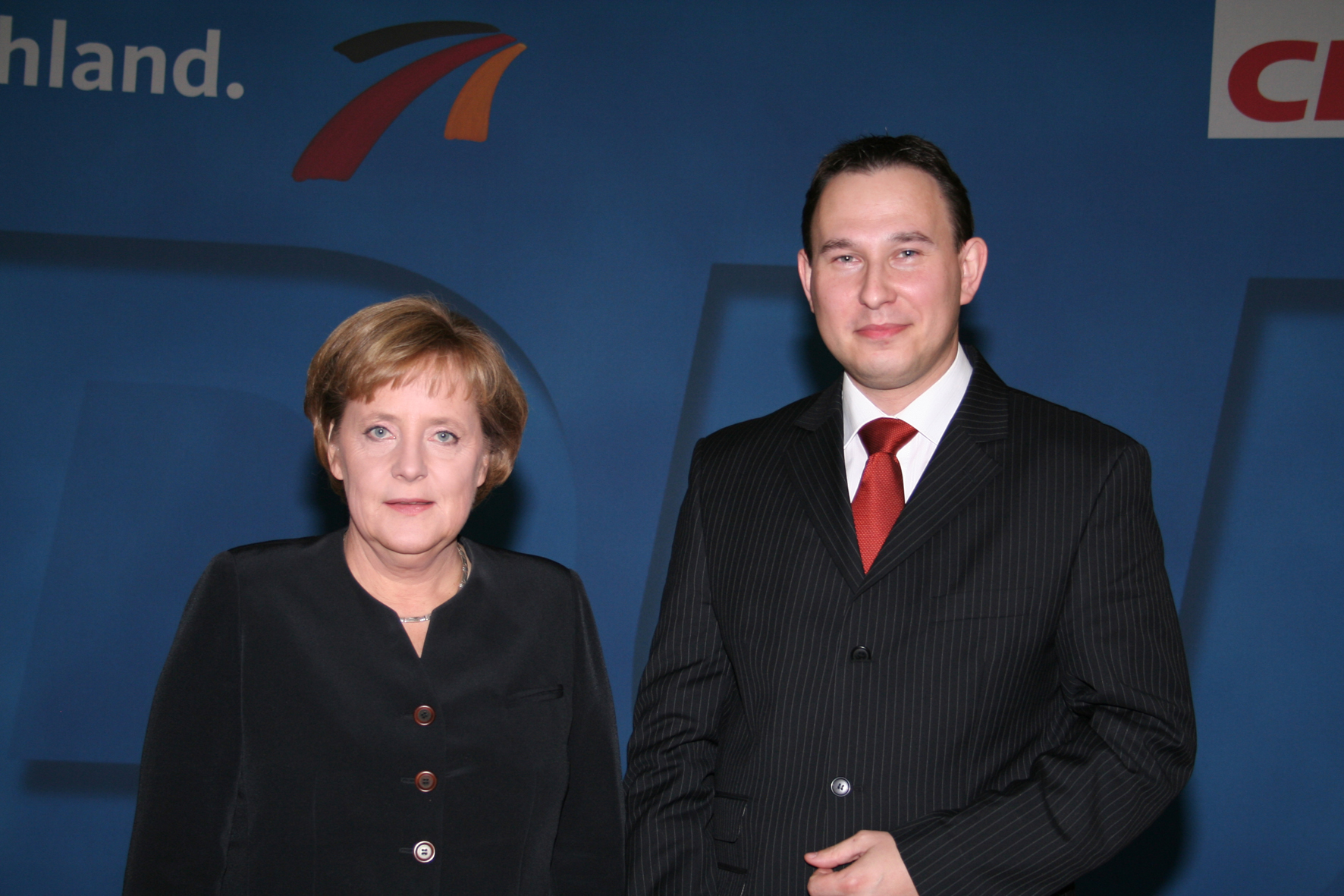 Wladarz mit Bundeskanzlerin Merkel 2007 in Berlin